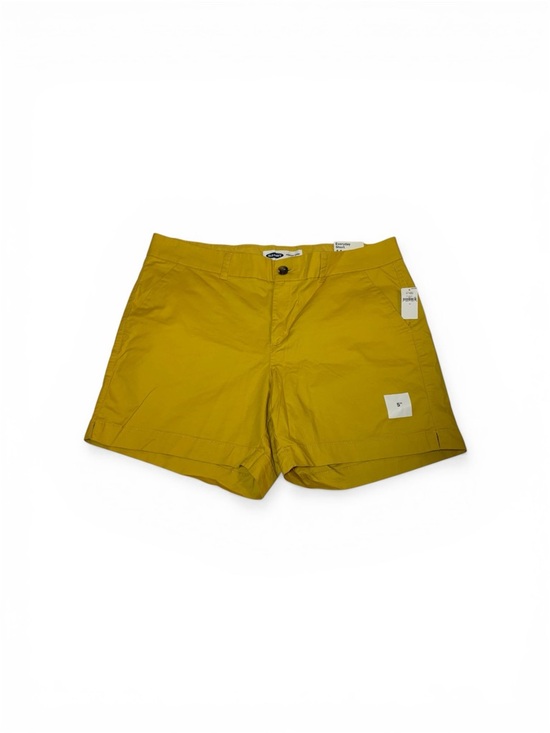 Old Navy Pants - NWT Old Navy Mustard Yellow Everyday Short Flat Front Women’s Shorts, size 14